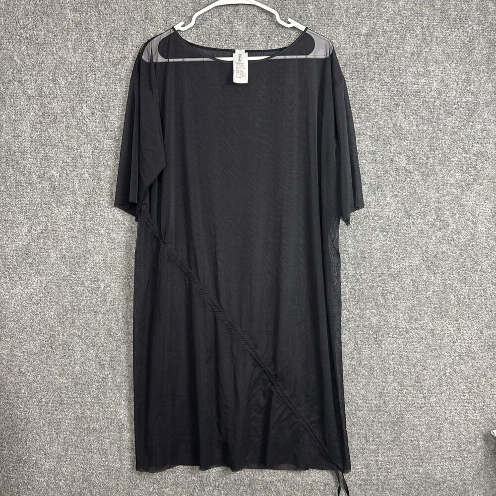 Wolford Swim Cover Dress Womens Size M Black Soft Tulle Yoon Beach